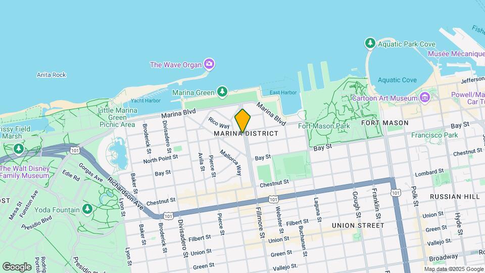 1701 Beach St Map and Location Details