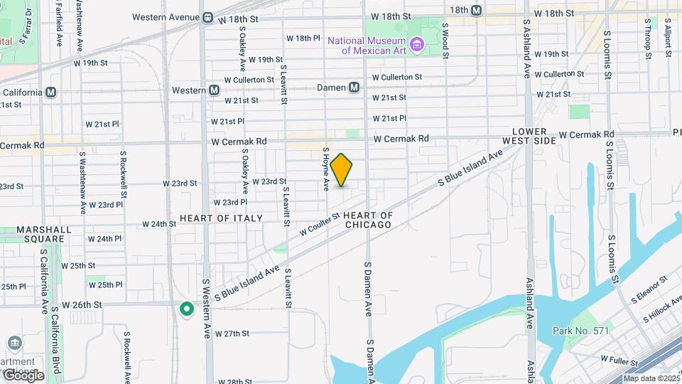 2314 S Seeley Ave, Unit Garden Unit Map and Location Details