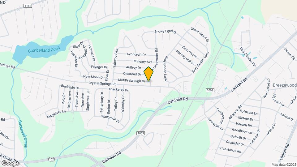 1405 Middlesbrough Dr Map and Location Details