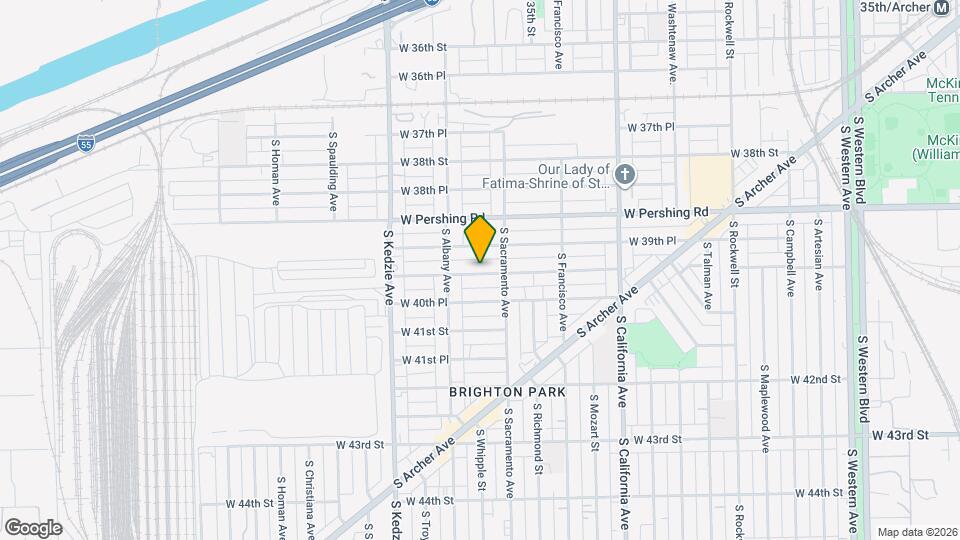 3024 W 40th St Map and Location Details