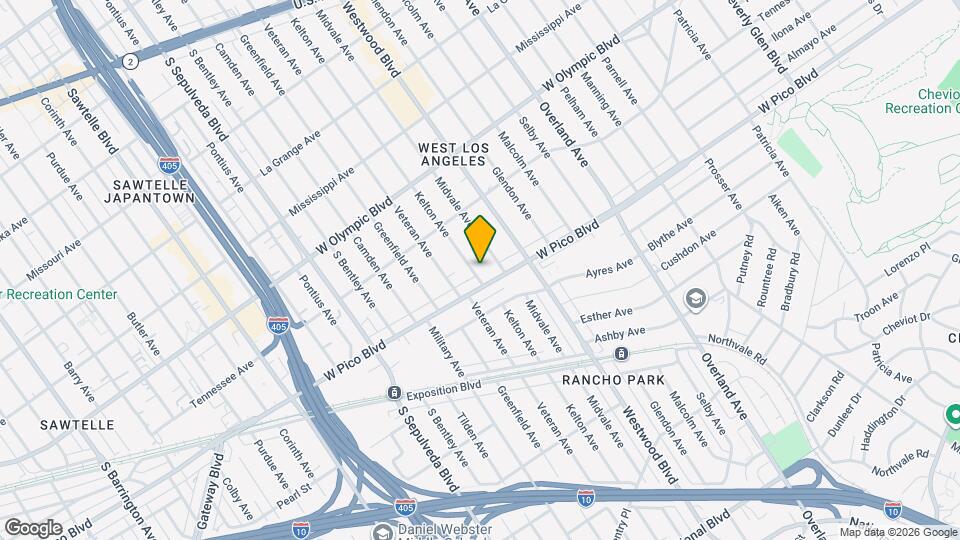 2370 Kelton Ave Mapa y Detalles de la Ubicación