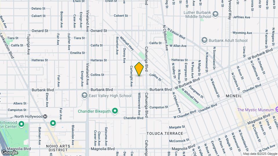 5651 Willowcrest Ave Map and Location Details