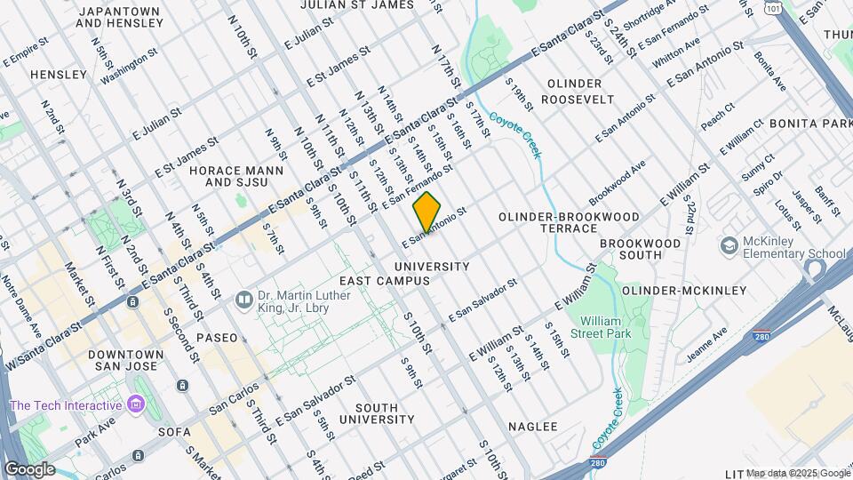 210 S 12th St Mapa y Detalles de la Ubicación