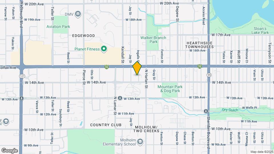 1435 Ingalls St Map and Location Details