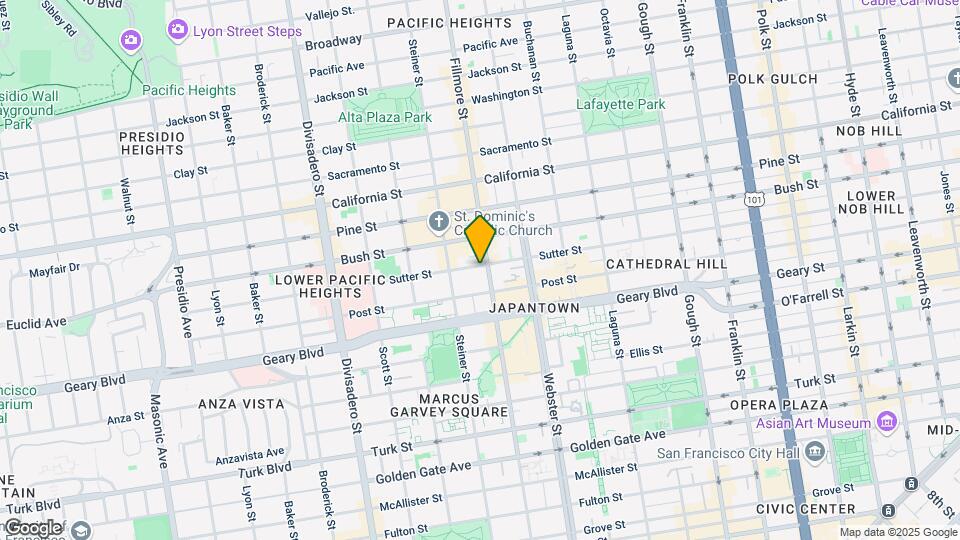 2045 Sutter St Mapa y Detalles de la Ubicación