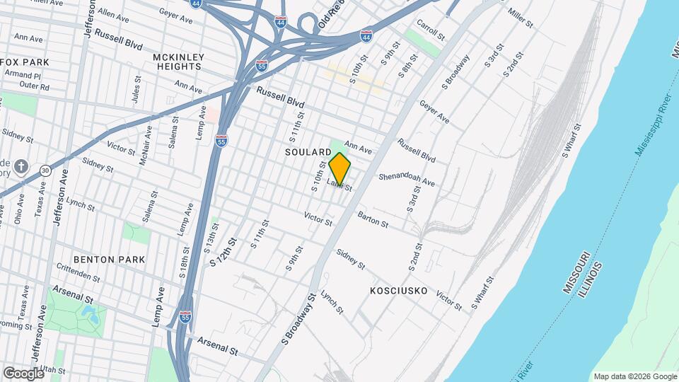 2336 S 9th St, Unit A Map and Location Details