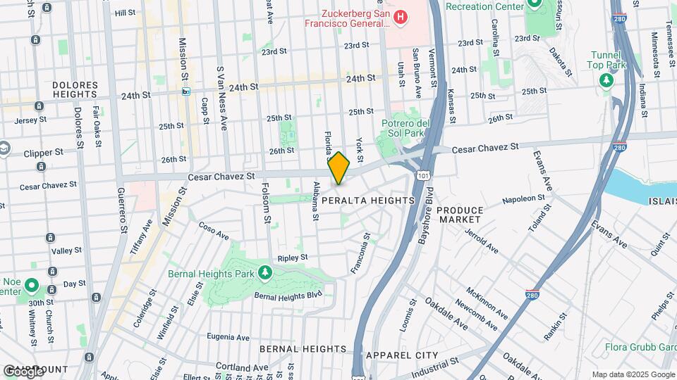 1601 Florida St Mapa y Detalles de la Ubicación