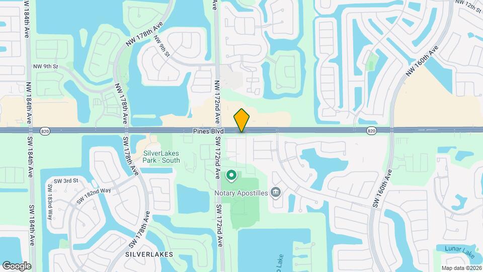 17025 SW 1st St Mapa y Detalles de la Ubicación