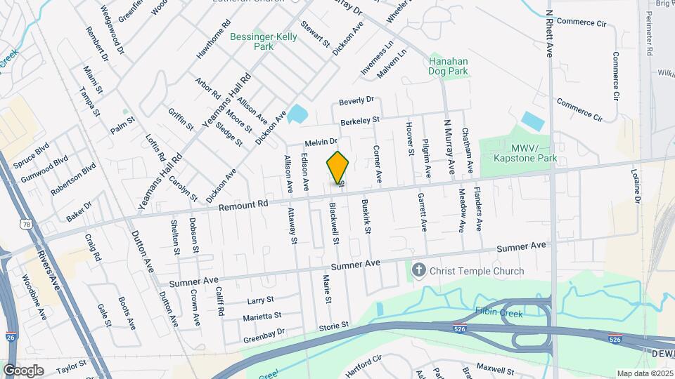 1424 Remount Rd Map and Location Details