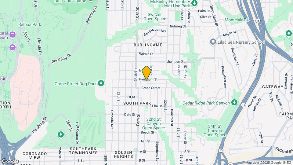 3071 Hawthorn St Map and Location Details