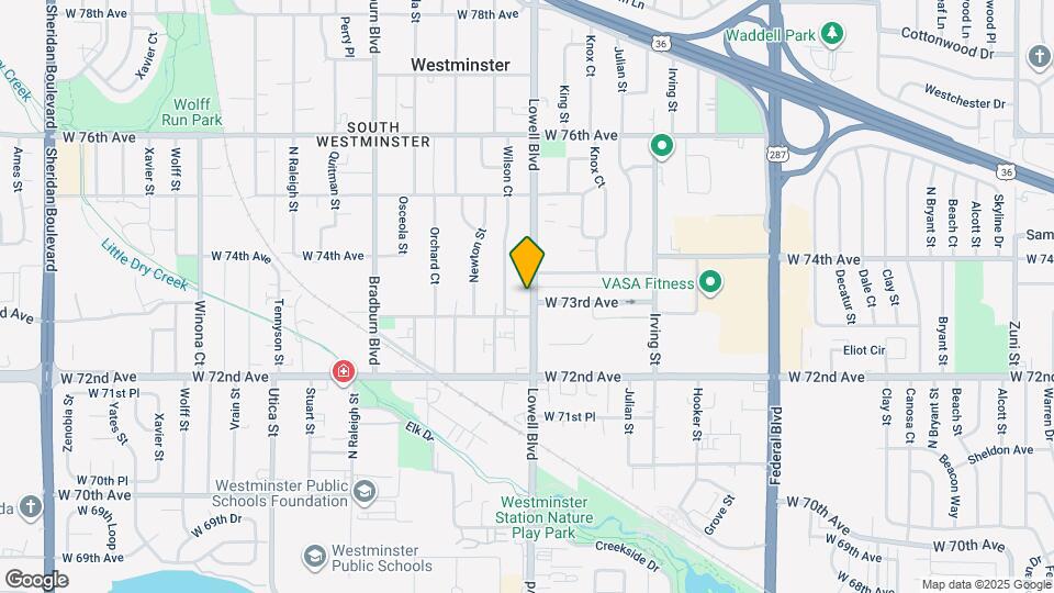 7329 Lowell Blvd Map and Location Details