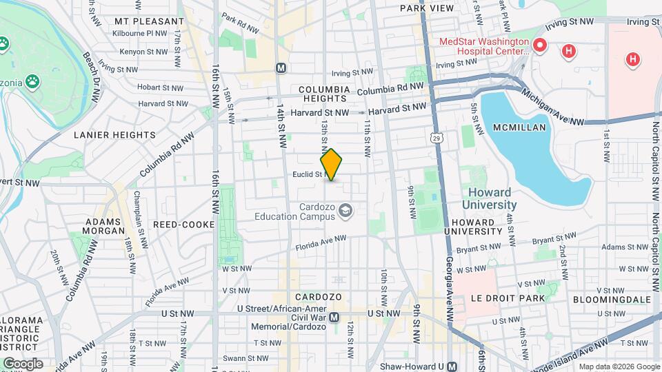 2523 13th St NW Map and Location Details