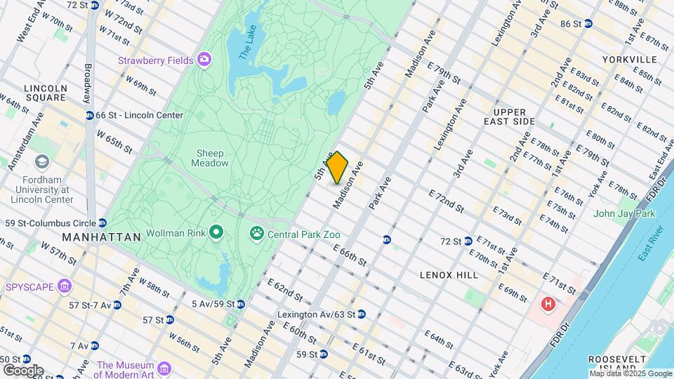 13 E 69th St Map and Location Details