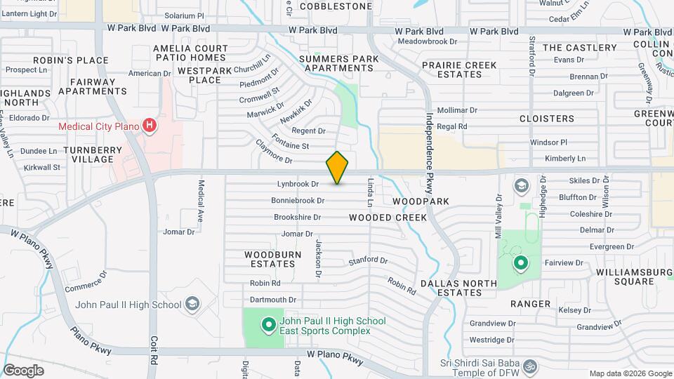 3204 Lynbrook Dr Map and Location Details