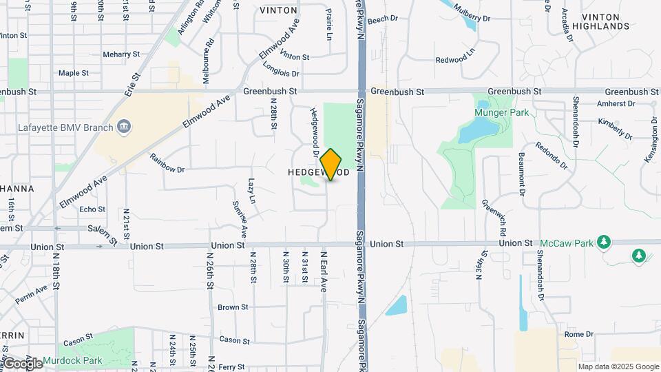 1100 Hedgewood Dr Map and Location Details