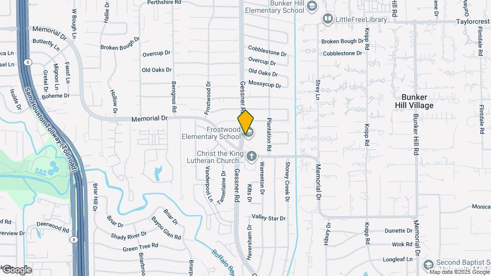 408 S Gessner Rd Map and Location Details