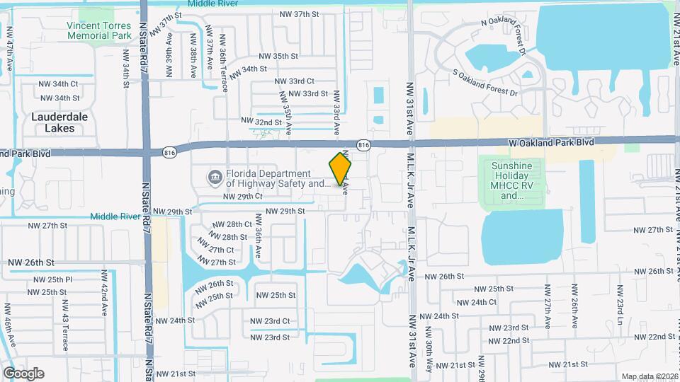 3313 NW 29th Ct Map and Location Details