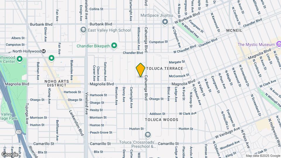 5217 Willow Crest Ave Mapa y Detalles de la Ubicación