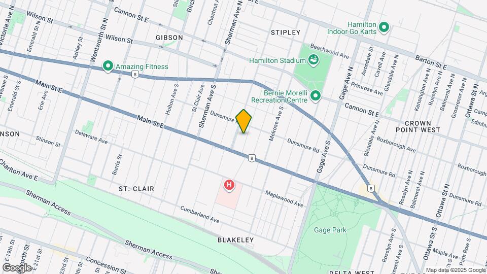 104 Carrick Ave Map and Location Details