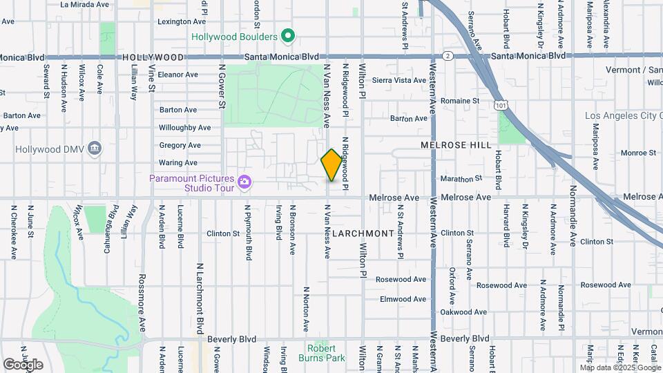716 N Van Ness Ave Map and Location Details