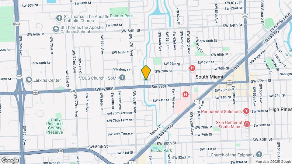 7132 SW 65th Ave Map and Location Details