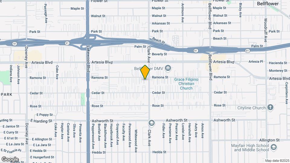 9346 Ramona St Map and Location Details
