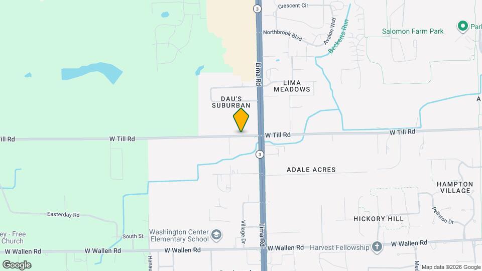 1814 W Till Rd Map and Location Details