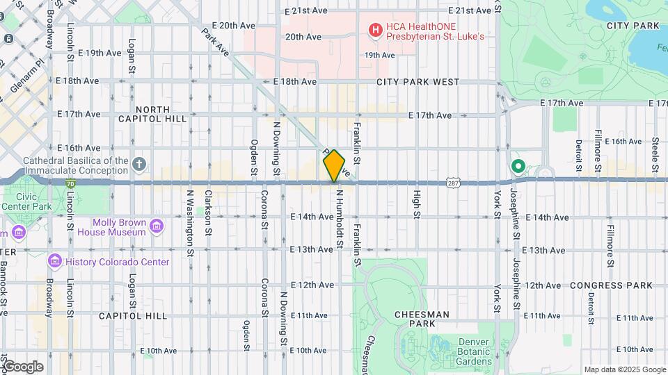 1475 N Humboldt St Map and Location Details