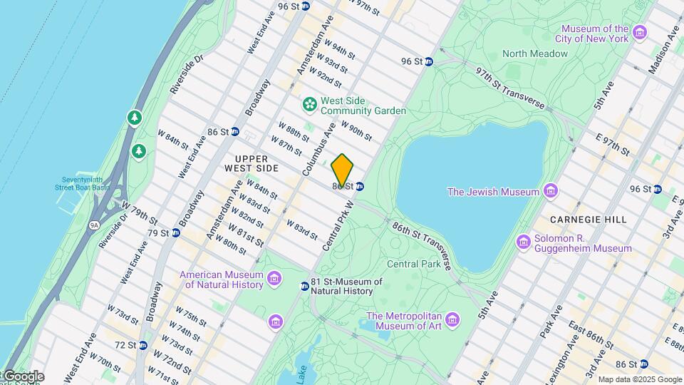 5 W 86th St Mapa y Detalles de la Ubicación