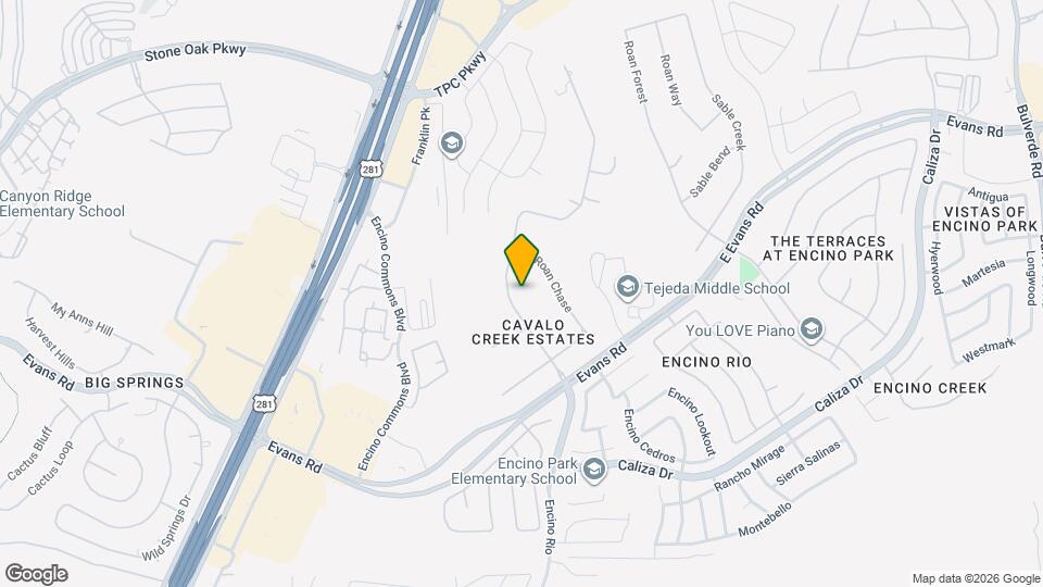 21606 Roan Bluff Map and Location Details