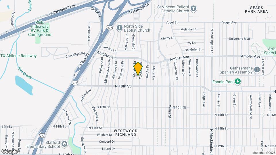 1910 Yorktown Dr Map and Location Details