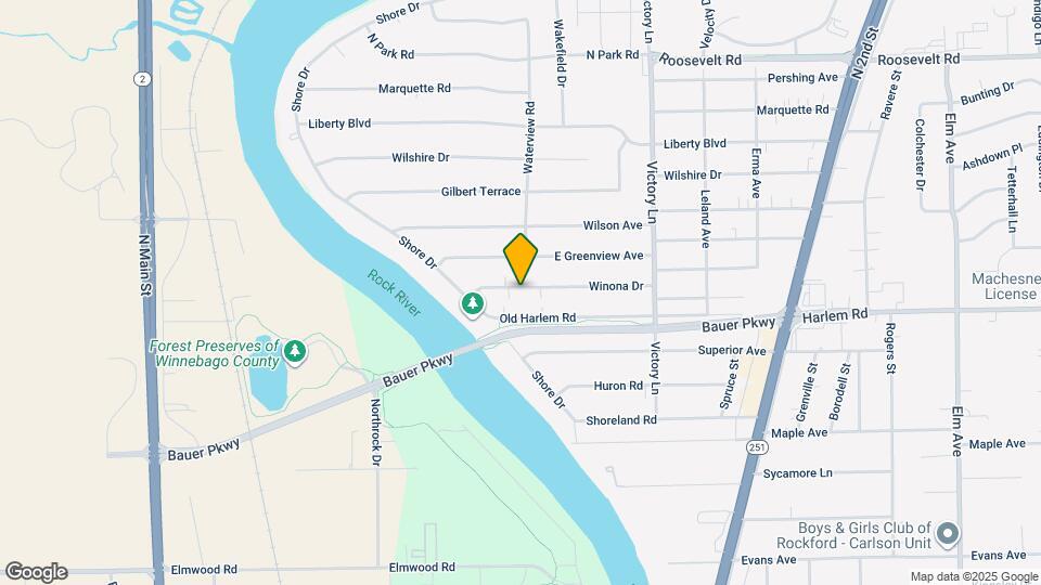 127 Winona Dr Map and Location Details