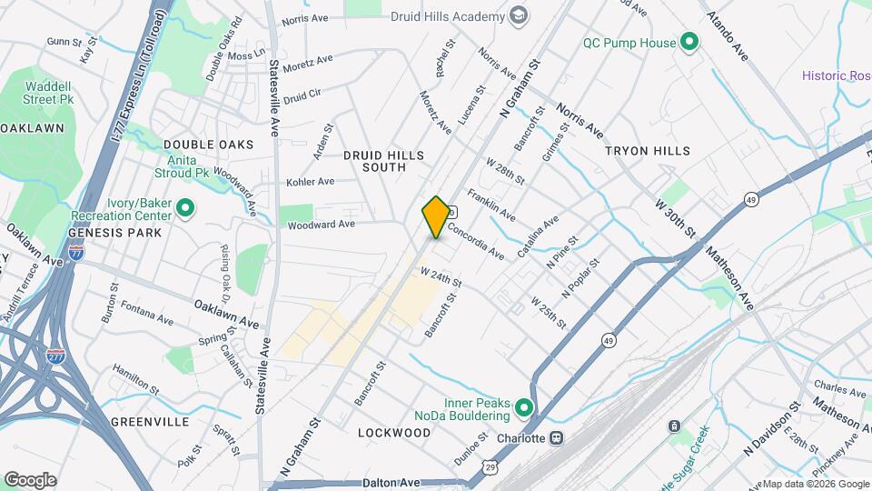 2204 N Graham St Map and Location Details