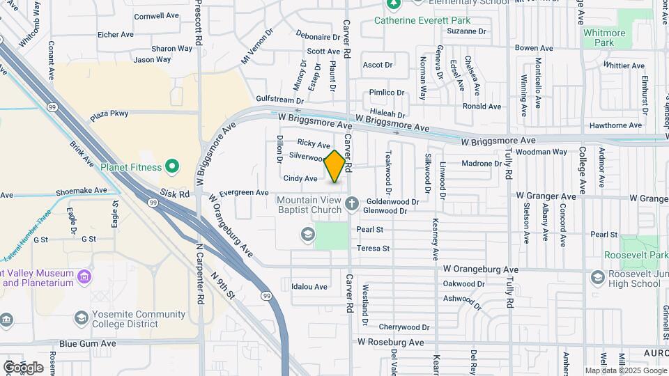 1709 Evergreen Ave Mapa y Detalles de la Ubicación