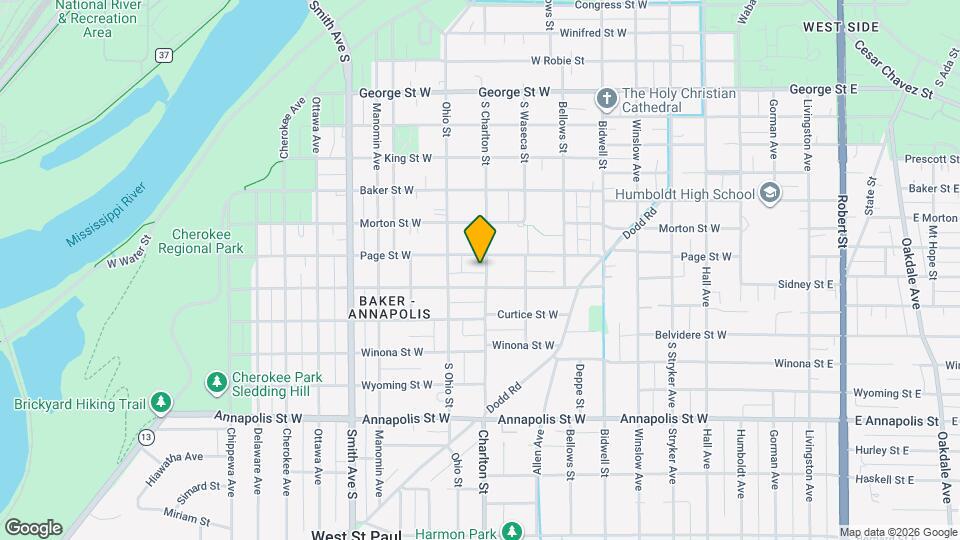 725 Charlton St Map and Location Details