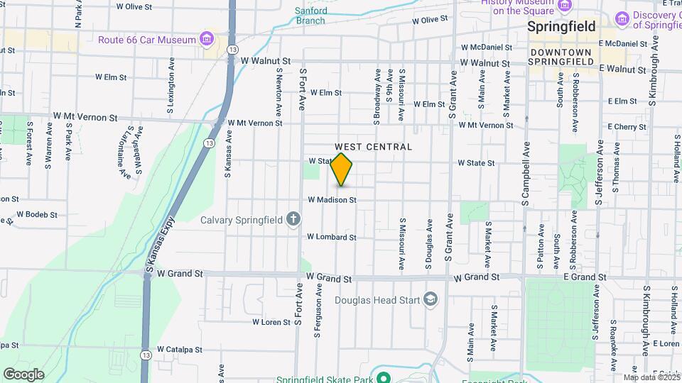750 S New Ave Map and Location Details