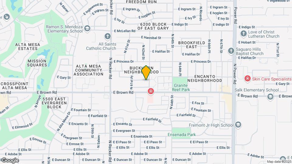 6227 E Glencove St Map and Location Details