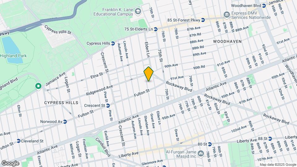 213 Grant Ave, Unit 1st Floor Map and Location Details