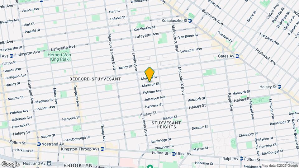 577 Madison St Map and Location Details