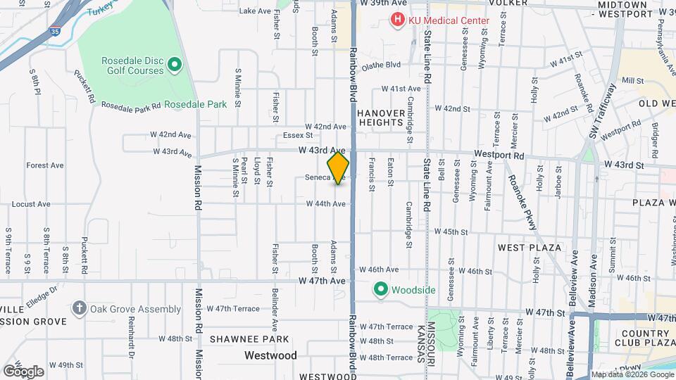 4411 Adams St Map and Location Details