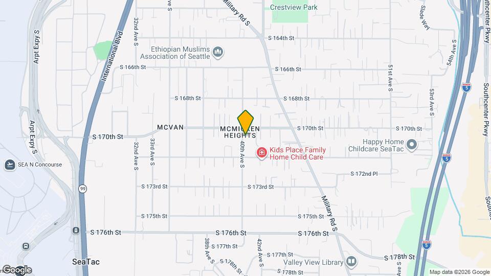 17016 40th Ave S Map and Location Details