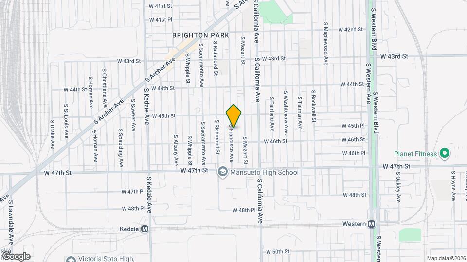 4537 S Francisco Ave Mapa y Detalles de la Ubicación