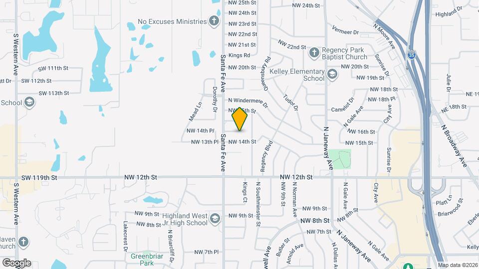 1016 NW 14th Pl Map and Location Details