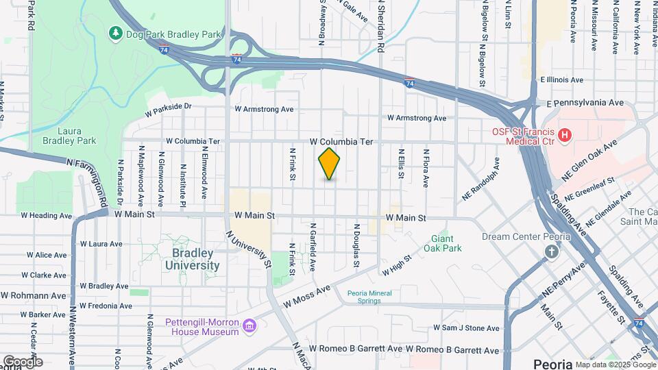 831 W Russell St Map and Location Details