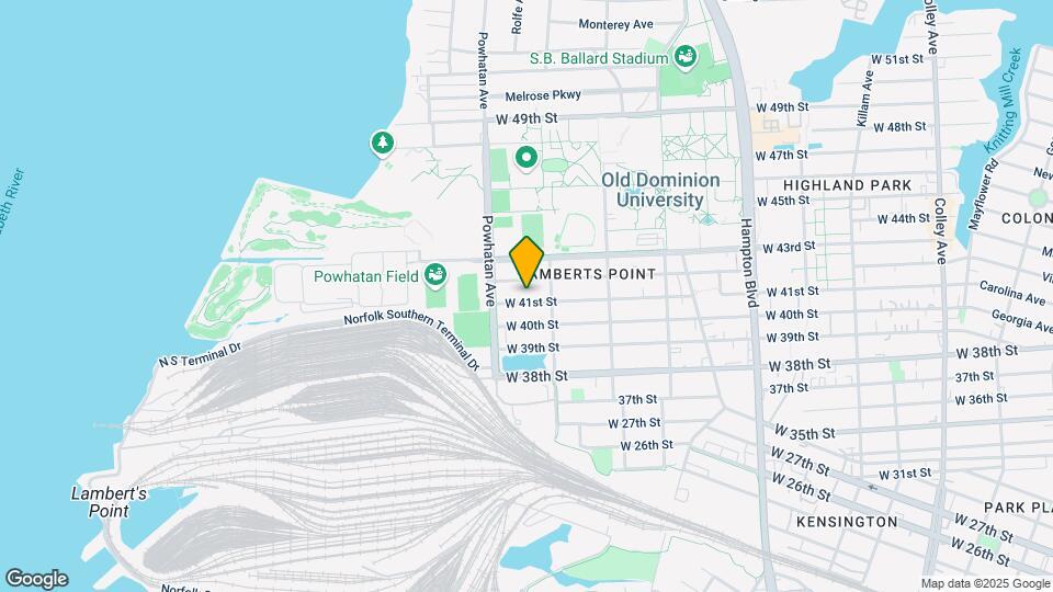 1522 W 41st St Map and Location Details
