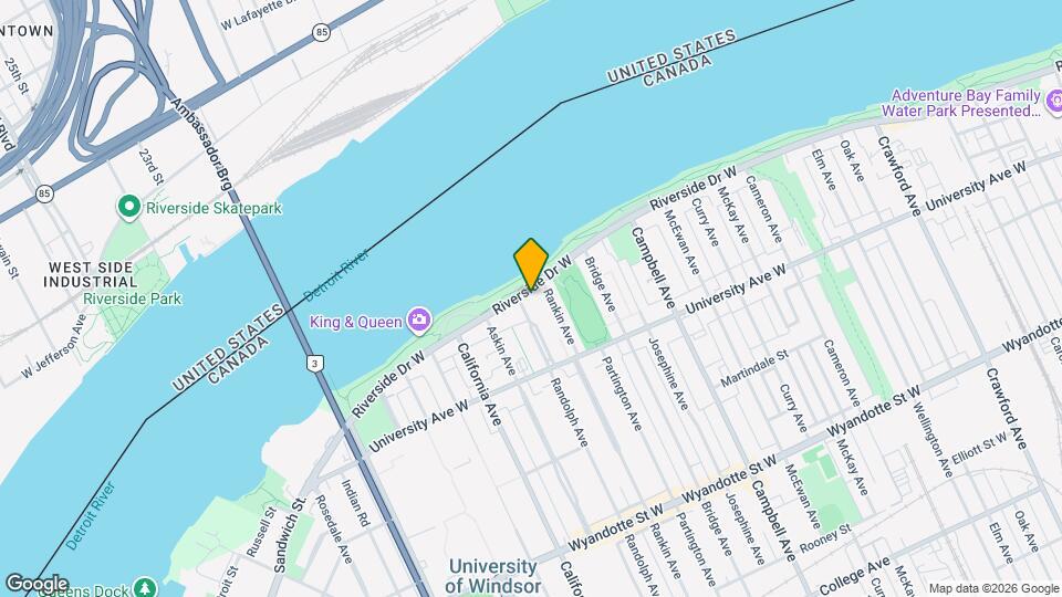 2161 Riverside Dr W Mapa y Detalles de la Ubicación