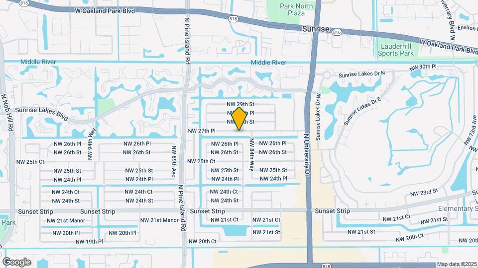 8530 NW 27th Pl Map and Location Details