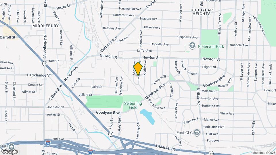 1224 Pondview Ave Mapa y Detalles de la Ubicación