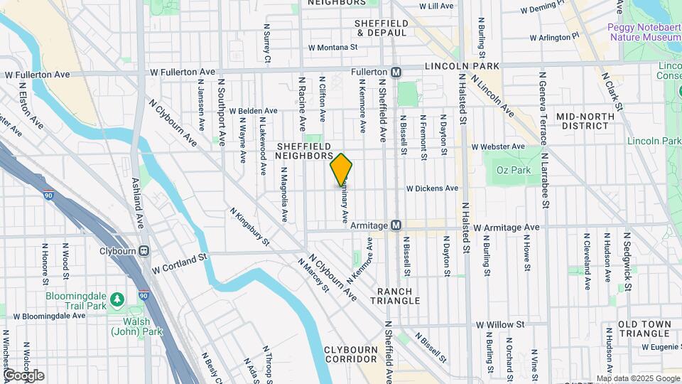 2058 N Seminary Ave Map and Location Details