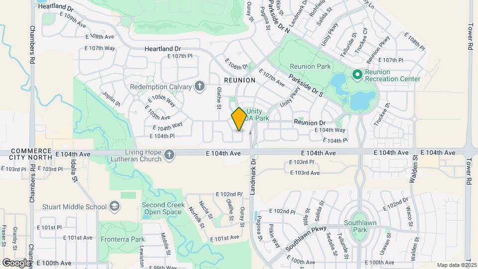 10443 Ouray St Map and Location Details